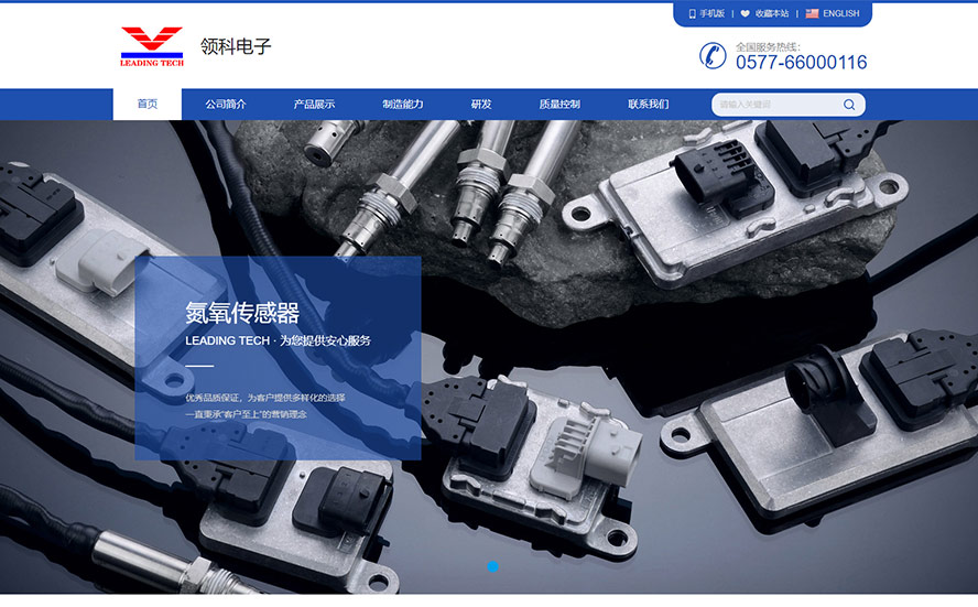 領科汽車電子品牌網(wǎng)站建設